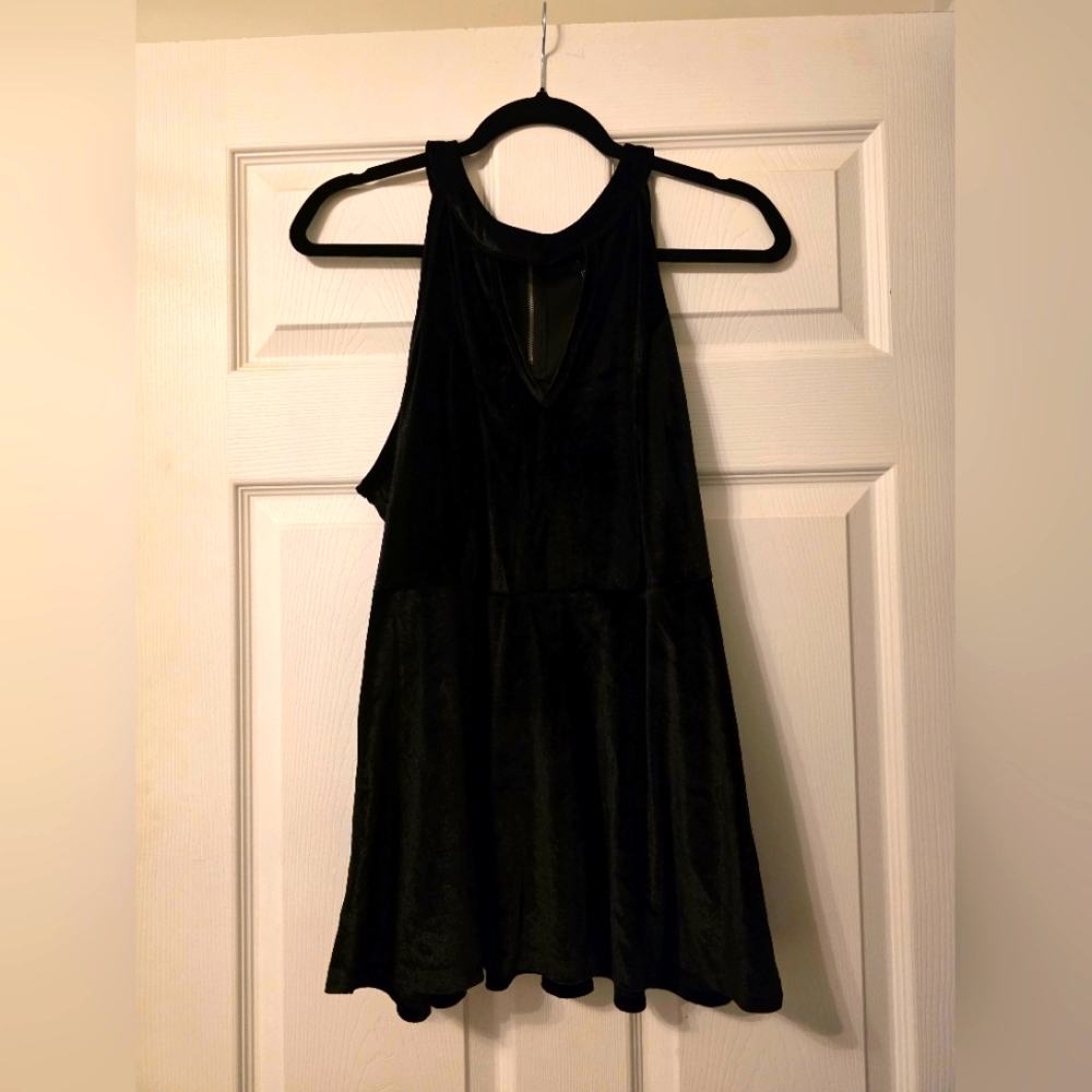 Elegant Black Peplum Top